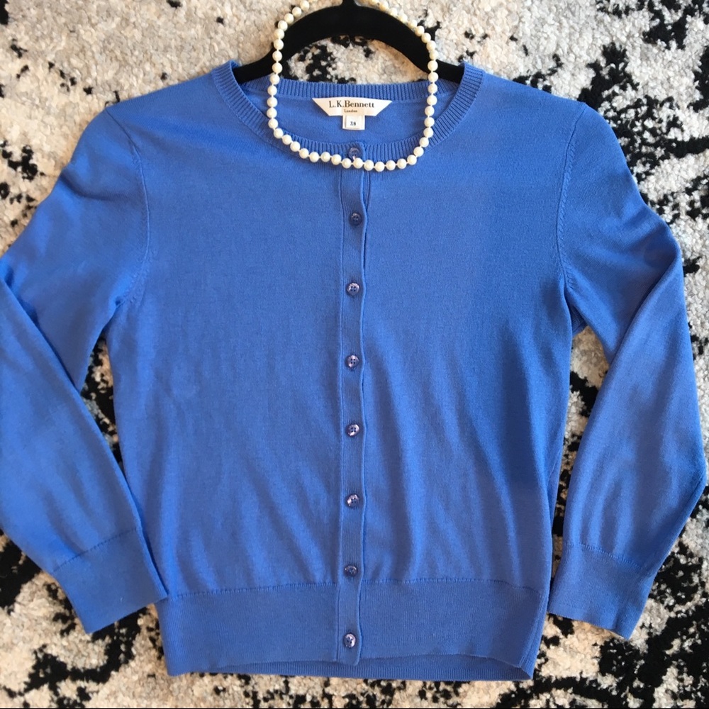 L.K. Bennett Bibi Crew Neck Cardigan